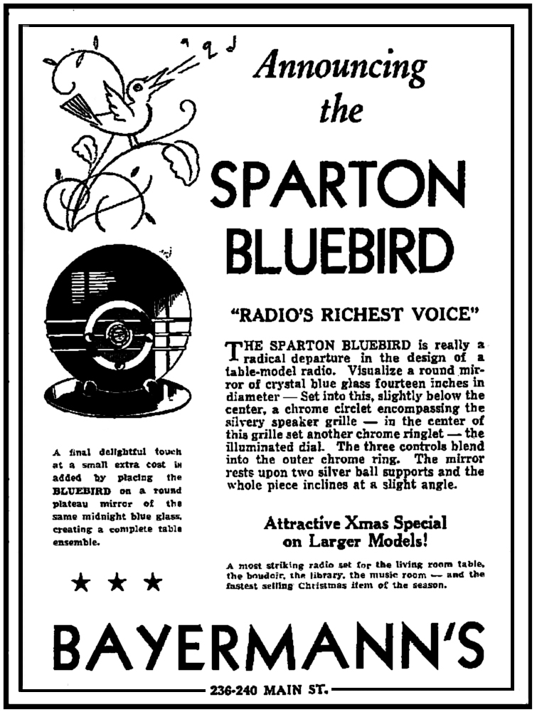 Sparton Bluebird ad